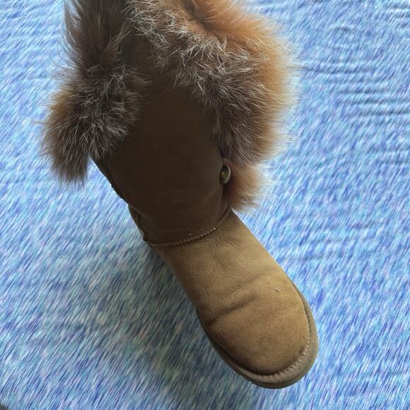 UGG 8 Australia Nordic Angel Boot Fur Chestnut ONE LEFT BOOT APUTEE REPLACEMENT - Picture 11 of 13